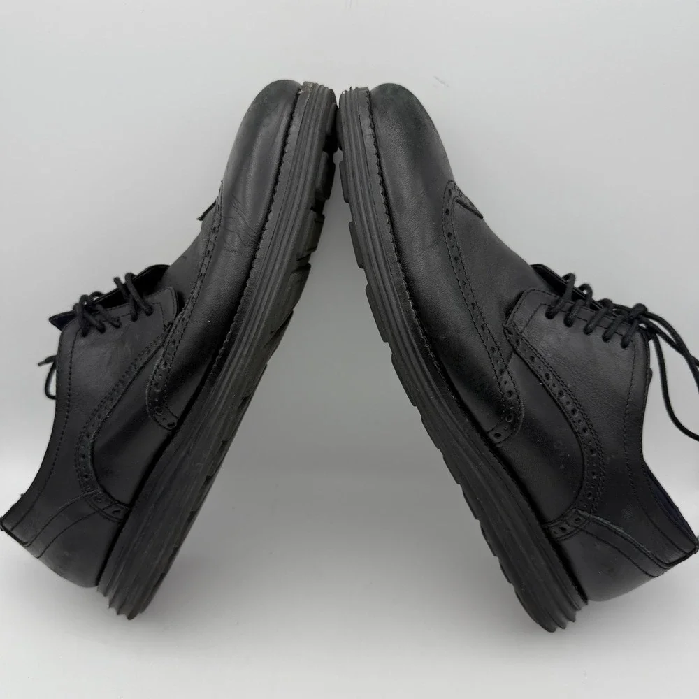 Cole Haan Grand Evolution Wingtip Oxford Men's 9M Leather‎ Dress Shoes Black